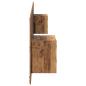 Preview: Kopfteil mit Schrank 3 Stk. Altholz Holzwerkstoff