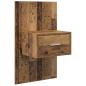 Preview: Kopfteil mit Schrank 3 Stk. Altholz Holzwerkstoff