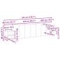 Preview: Kopfteil mit Schrank 3 Stk. Altholz Holzwerkstoff