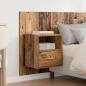 Preview: Kopfteil mit Schrank 3 Stk. Altholz Holzwerkstoff