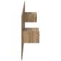 Preview: Kopfteil mit Schrank 3 Stk. Artisan-Eiche Holzwerkstoff