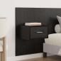 Preview: Kopfteil mit Schrank 3 Stk. Schwarz Eichen-Optik Holzwerkstoff