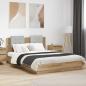 Preview: ARDEBO.de - Bettgestell mit Kopfteil Artisan-Eiche 140 x 200 cm