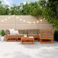 Preview: ARDEBO.de - Garten-Lounge-Set 6 stk. Wachsbraun Massives Kiefernholz