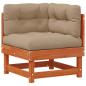 Preview: Garten-Lounge-Set 6 stk. Wachsbraun Massives Kiefernholz