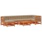 Preview: Garten-Lounge-Set 8 Stk. Wachsbraun Massives Kiefernholz