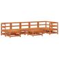 Preview: Garten-Lounge-Set 8 Stk. Wachsbraun Massives Kiefernholz