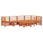 Preview: Garten-Lounge-Set 6 stk. Wachsbraun Massives Kiefernholz