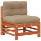Preview: Garten-Lounge-Set 6 stk. Wachsbraun Massives Kiefernholz