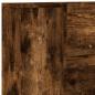 Preview: Stauraum Kopfteil mit LED Raucheiche Holzwerkstoff