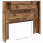Preview: Stauraum Kopfteil mit LED Altholz Holzwerkstoff
