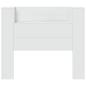 Preview: Stauraum Kopfteil mit LED Weiß Holzwerkstoff
