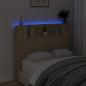 Preview: Stauraum Kopfteil mit LED Sonoma-Eiche Holzwerkstoff