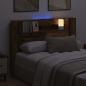 Preview: Stauraum Kopfteil mit LED Altholz Holzwerkstoff