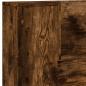 Preview: Stauraum Kopfteil mit LED Raucheiche Holzwerkstoff