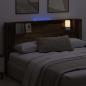 Preview: Stauraum Kopfteil mit LED Altholz Holzwerkstoff