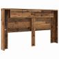 Preview: Stauraum Kopfteil mit LED Altholz Holzwerkstoff