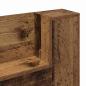 Preview: Stauraum Kopfteil mit LED Altholz Holzwerkstoff