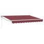 Preview: Ausziehbare Markise Bordeauxrot 3,5 x 2 m Polyester und Metall