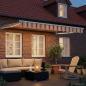 Preview: Manuelle Gelenkarmmarkise mit LEDs Mehrfarbig 3,5 x 2,5 m