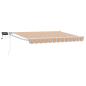 Preview: Manuelle Gelenkarmmarkise mit LEDs 3,5 x 2,5 m