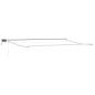 Preview: Manuelle Gelenkarmmarkise mit LEDs Blau, Orange, Weiß 4 x 3 m