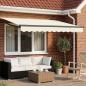 Preview: ARDEBO.de - Manuelle Gelenkarmmarkise mit LEDs 3 x 2,5 m