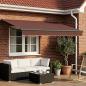 Preview: ARDEBO.de - Manuelle Gelenkarmmarkise mit LEDs 3 x 2,5 m