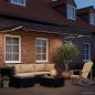 Preview: Manuelle Gelenkarmmarkise mit LEDs 3 x 2,5 m