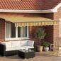 Preview: ARDEBO.de - Manuelle Gelenkarmmarkise mit LEDs 3 x 2,5 m