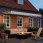 Preview: Manuelle Gelenkarmmarkise mit LEDs 3,5 x 2,5 m