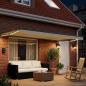 Preview: Manuelle Gelenkarmmarkise mit LEDs 4,5 × 3 m