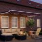 Preview: Elektrische ausziehbare Markise Bordeauxrot 2,5 x 2 m