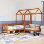 Preview: ARDEBO.de - Tagesbett Set 3 stk. Wachsbraun Massives Kiefernholz