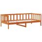 Preview: Tagesbett mit Schubladen 3 stk. Wachsbraun Massivholz Kiefer