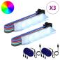 Preview: LED Streifen 2 Stk. Schwarz und Mehrfarbig