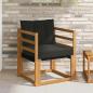 Preview: ARDEBO.de - 2 Stück Outdoor-Sofa Massivholz Akazie Natur