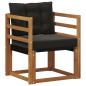 Preview: 2 Stück Outdoor-Sofa Massivholz Akazie Natur