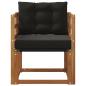 Preview: 2 Stück Outdoor-Sofa Massivholz Akazie Natur