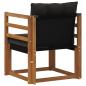 Preview: 2 Stück Outdoor-Sofa Massivholz Akazie Natur