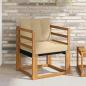 Preview: ARDEBO.de - Outdoor-Sofa Massivholz Akazie Natur