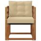 Preview: Outdoor-Sofa Massivholz Akazie Natur