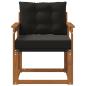 Preview: 2 Stück Outdoor-Sofa Massivholz Akazie Natur