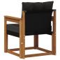 Preview: 2 Stück Outdoor-Sofa Massivholz Akazie Natur