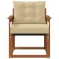 Preview: Outdoor-Sofa Massivholz Akazie Natur