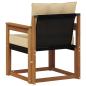 Preview: Outdoor-Sofa Massivholz Akazie Natur