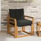 Preview: ARDEBO.de - 2 Stück Outdoor-Sofa Massivholz Akazie Natur