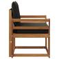 Preview: 2 Stück Outdoor-Sofa Massivholz Akazie Natur