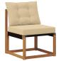 Preview: Outdoor-Sofa Massivholz Akazie Natur