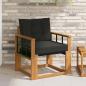 Preview: ARDEBO.de - 2 Stück Outdoor-Sofa Massivholz Akazie Natur
